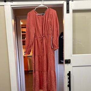 Lumiere NWT Elegant Coral Maxi Dress